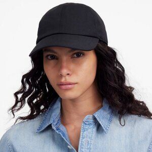 Madewell Canvas Baseball Hat Black One Size Cotton Lining New With Tags